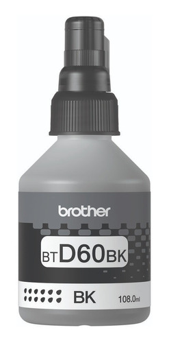 Botella De Tinta Brother Btd60bk Negra Rinde. 7.500 Pgs