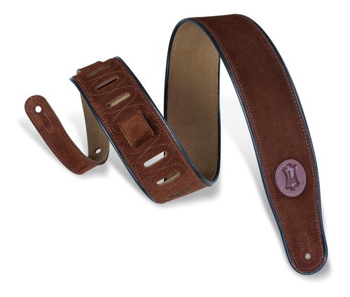 Imagen 2 de 10 de Levys Mss3-2 Correa Guitarra Bajo Gamuza Cordoncillo 5 Cm