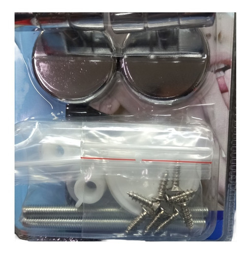 Imagen 2 de 3 de Kit De Reparacion Bisagra Metalica Para Asiento De Inodoro