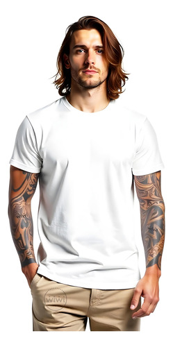 Polera Hombre 100% Algodon Manga Corta Basico Estampar G150