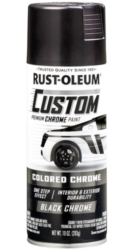 Laca En Aerosol Cromada Rust Oleum Custom Negro