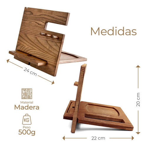 Organizador Buro Escritorio Celular Reloj Para Hombre