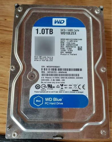 Disco Wd Blue 1 Tb 7200 Rpm