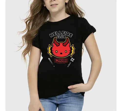 Polera Stranger Things Hello Kitty Demogorgon Hellfire Niños Cuotas Sin Interés Polera Stranger Things Hello Kitty Demogorgon Hellfire Niños Cuotas Sin Interés