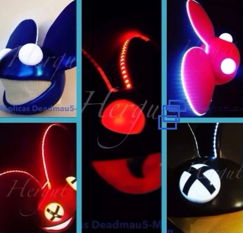 Cascos Deadmau5 Leds En Orejas, Ojos Y Ventilador Interno