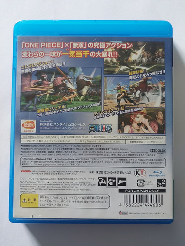 Jogo Ps3 One Piece Pirate Warriors Kaizoku Musou Japa Fisico (Usado)