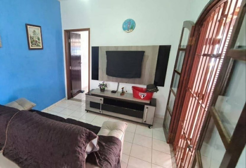Imagem 5 de 17 de Casa Na Praia À 450 Metros Do Mar, No Jardim Bopiranga Em Itanhaém, Com Piscina, Churrasqueira, Quintal Gramado, Área De Serviço, Aceita Financiamento Bancário