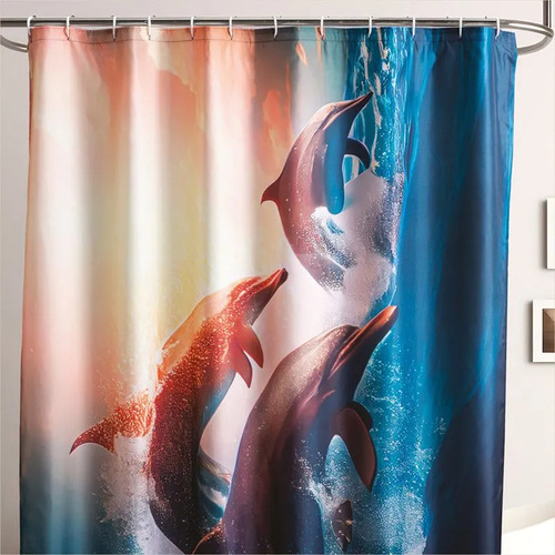 Cortina P/baño Estandar Cortizak Estilo Bahama Concord