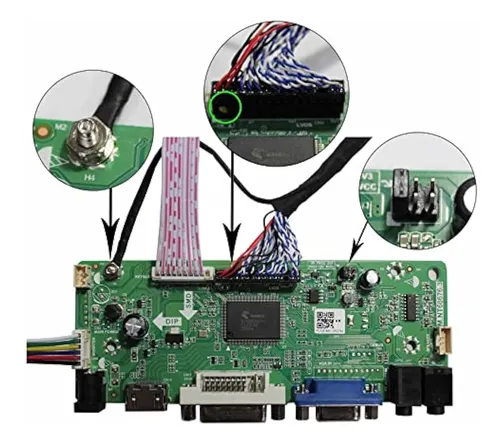 Vsdisplay Dvi Vga Audio Lcd Placa Controladora