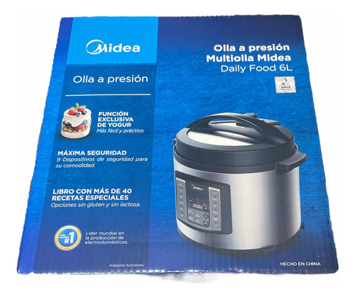 Olla A Presión Eléctrica Midea 6 Litros 40 Recetas