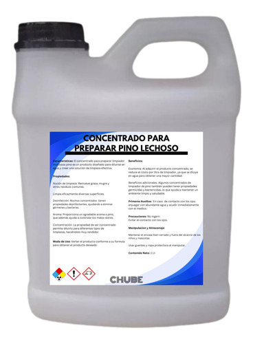 Concentrado Para Preparar 100 Lts Pino Liquido Lechoso