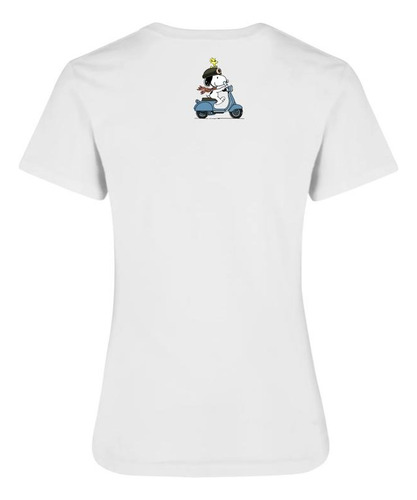 Playera Snoopy The Peanuts Woodstock Moto