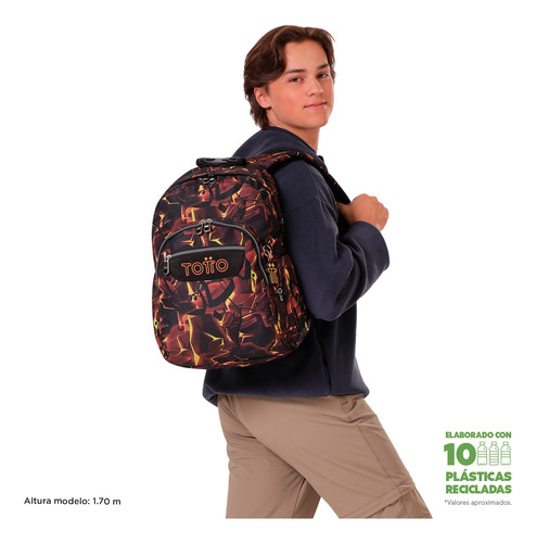 Totto Combo Mochila Y Lonchera - Set Kit Escolar Acuarela Lava