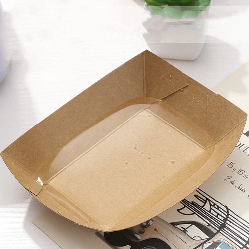 Bandeja De Papel Kraft Para Reuniones De Comida Para Fiestas