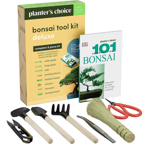 Kit De Herramientas Premium Bonsai + Libro Bonsai 101 -...