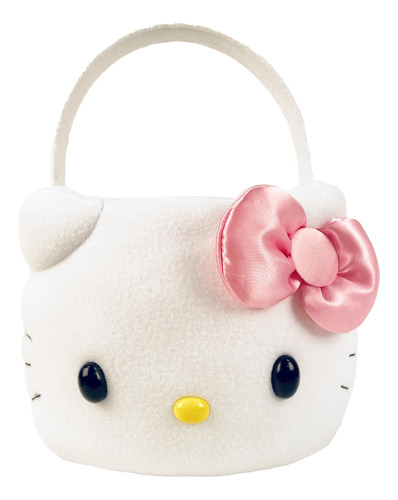 Cesta De Pascua De Felpa Megatoys Hello Kitty, Color Blanco