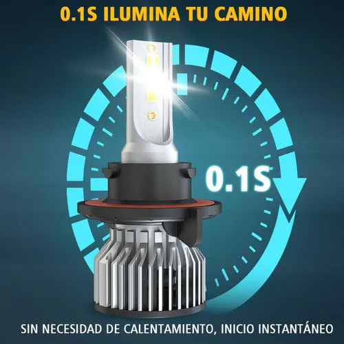 H13/9008 Faro Led Luz Alta / Baja+h10 Kit De Luz Antiniebla