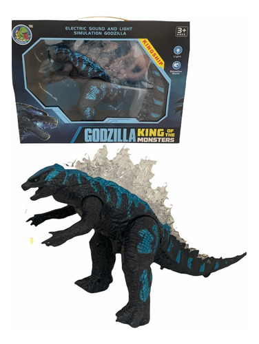 Figura Godzilla El Rey De Los Moustros Luz + Sonido + Camina