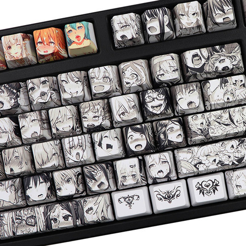 108 Para Key Ahegao Keycap Dye Sublimation Oem Profile Anime