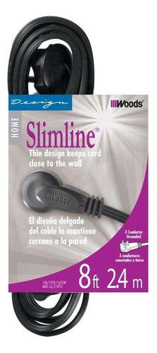 Woods 2243 16/3 Cable De Extension Plano Para Interiores  8