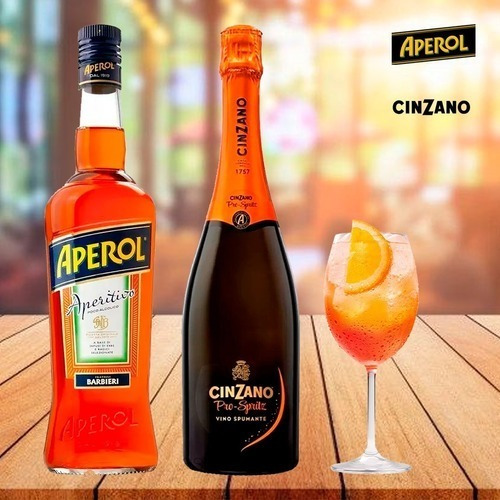 Estuche Aperol + Cinzano To Spritz 750ml