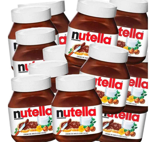 Kit C/10 - Nutella 140g Potinho Pequena Creme De Avelã