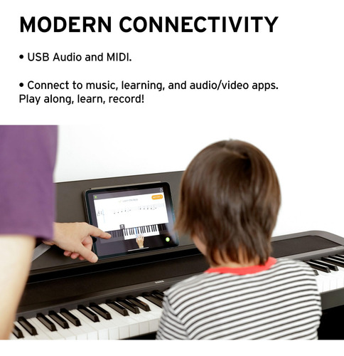 Korg Piano Digital Portátil B2 Con Teclado Ponderado De