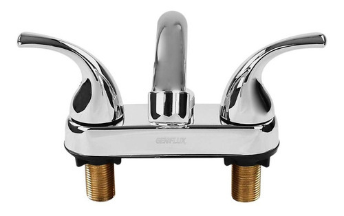 Mezcladora Para Lavabo Genflux Mzla120pccb Cromo 4 PuLG