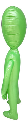 Inflable De Alien Marciano Decoración Para Halloween Color Verde