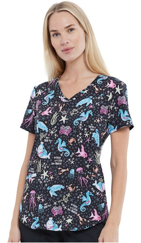 Top Estampado Mujer, Cherokee Ck637 Mekl