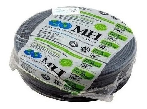 Cable Unipolar 4 Mm Normalizado Iram Negro Mh X 100 Mts