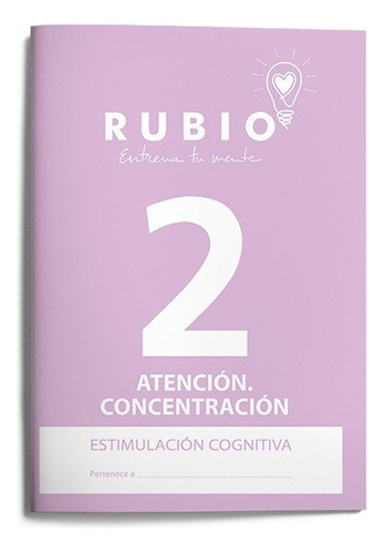 Estimulación Cognitiva: Atención Concentración 2, De Pedrosa Casado Beatriz. Ediciones Técnicas Rubio - Editorial Rubio, Tapa Blanda En Español