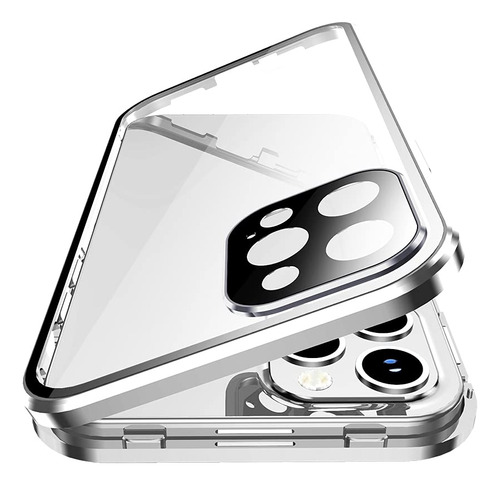 Carcasa Para iPhone 13 Pro Max Bloqueo Marco Metal + 360