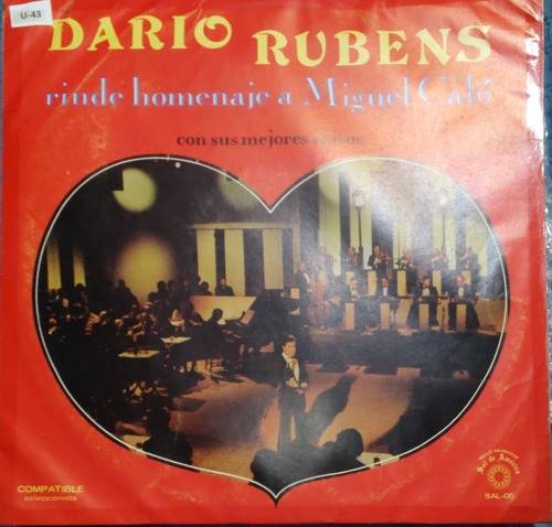 Vinilo Lp De Dario Rubens Homenaje A Calo  (xx97