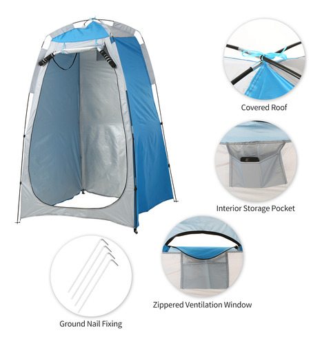 Carpa Portátil De Privacidad Para Acampar, Playa, Ducha Y