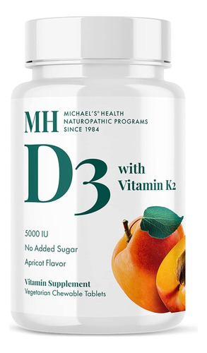 Michael's Naturopathic Programs Vitamina D3 Con K2 - 5000 Ui