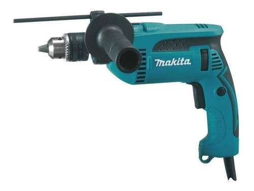 Furadeira martelete parafusadeira elétrica de 1.2" Makita HP1640 760W + acessório com caixa de cartão 240V