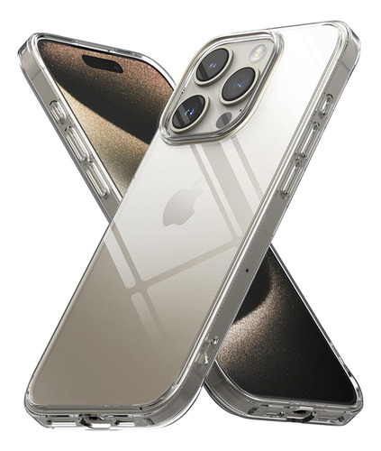 Funda Ringke Fusion Anti Golpes Para iPhone 15 Pro + Vidrio