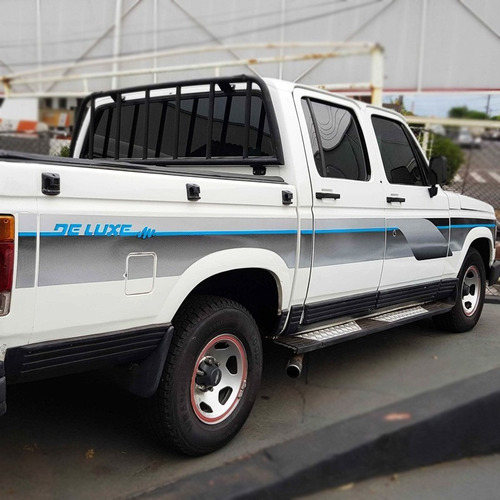Imagem 2 de 5 de Kit Faixa D20 Deluxe 1993 1994 Adesivos Prata Cabine Dupla