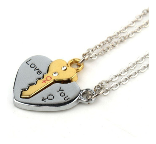 Collar Amor Novios Tu Y Yo Bff  Love Doble Combo 2x1 Te Amo