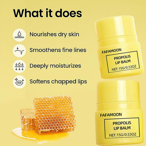 2 Unidades De Crema Labial Con Miel, Bálsamo Labial Hidratan