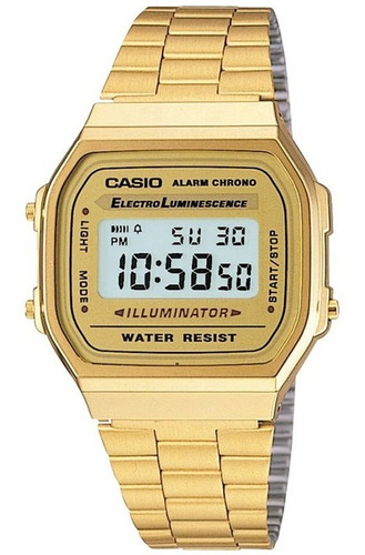 Relógio Casio Vintage - A168wg-9wdf - Golden - Chronograph