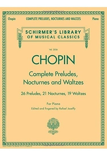 Book : Complete Preludes, Nocturnes & Waltzes: 26 Prelude...