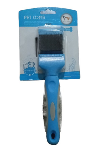 Carda Doble Flexible Para Mascota Pet Comb