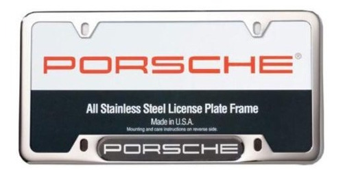 Marco -  Genuina Del Oem Porsche Placa De Acero Inoxidable M