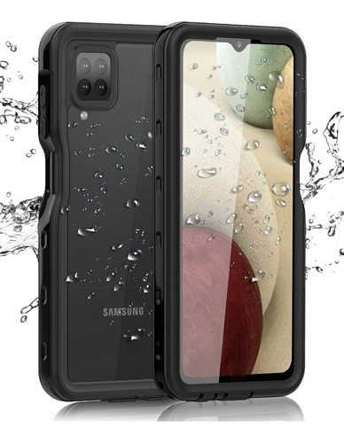 Funda Impermeable Para Samsung Galaxy A12 Con Protector De P