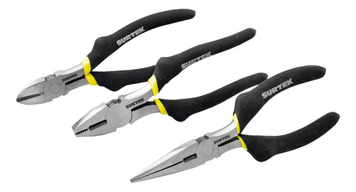 J Pr Herrmient Plástic Surtek Psc20 + Pinzs Olor Negro
