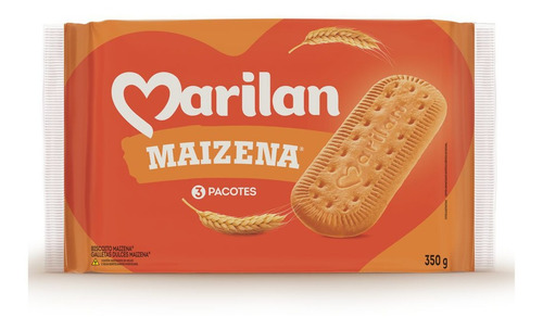Imagem 1 de 1 de Biscoito Maizena Marilan Pacote Bolacha 350g