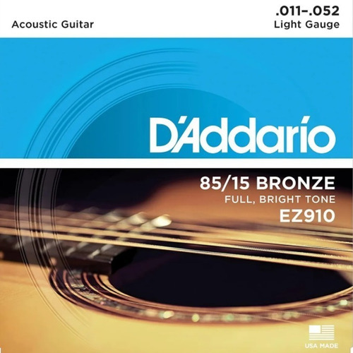 Cuerdas Daddario Bronze Ez910