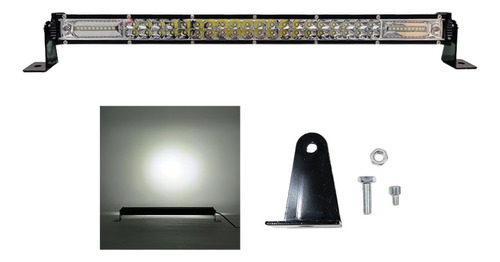 Barra Led 180w Luz Blanca 60 Led Ultra 50cm Auto Bus 